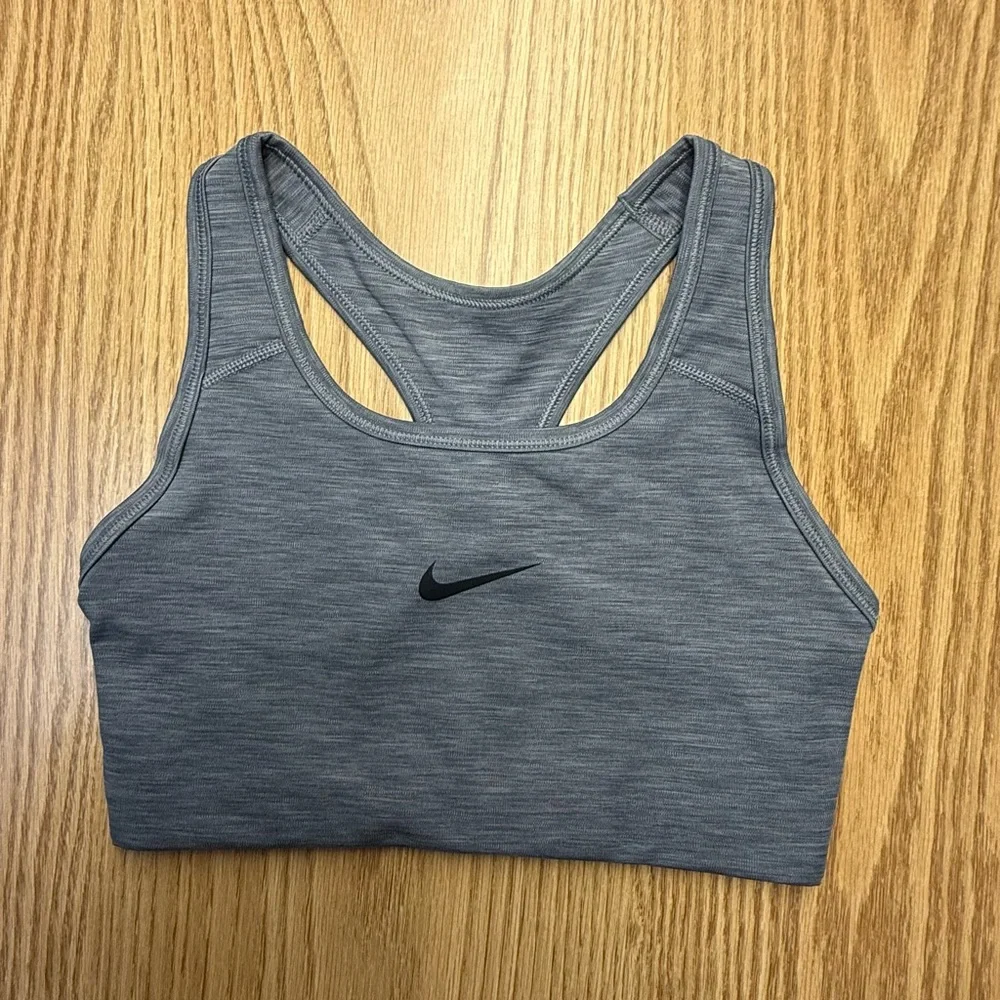 Nike Women's Racerback Dri-Fit Sports Bra in Trio Set - Gray, Black, White - Picture 2 of 10
